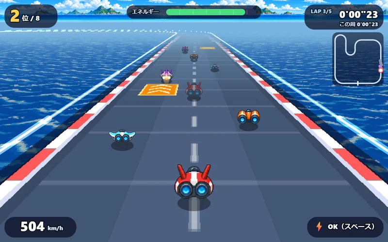 ぷちハイパーGPのプレイ画面